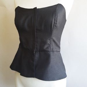 Mason Black Bustier - Strapless